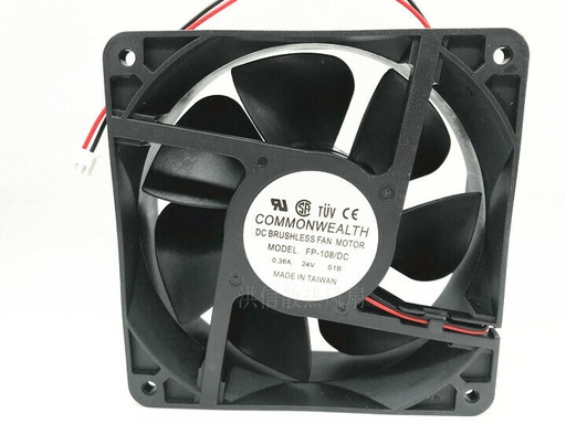 [FP108-24] Ventilador 24VDC 120x120x38mm Commonwealth