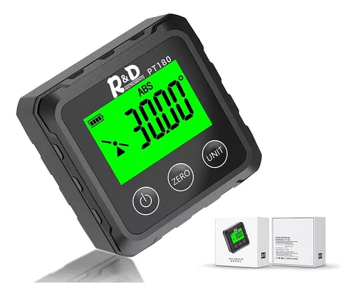 [PT180] Inclinometro Digital R&d Pantalla Lcd Base Magnética