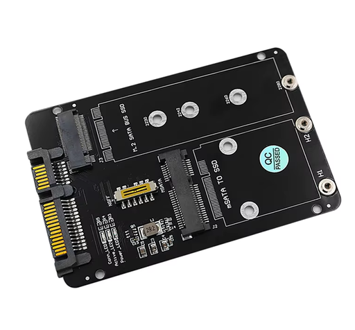 [SSD-M2] Adaptador Adaptador de SSD M.2 NGFF o MSATA a SATA 3.0 2.5"