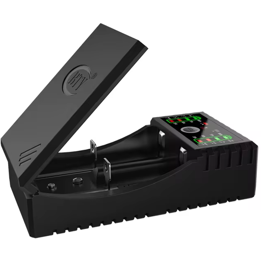 [BTY-V202+]  Cargador inteligente rápido, Ni MH Ni CD Li ion AA AAA 18650 16340 14500
