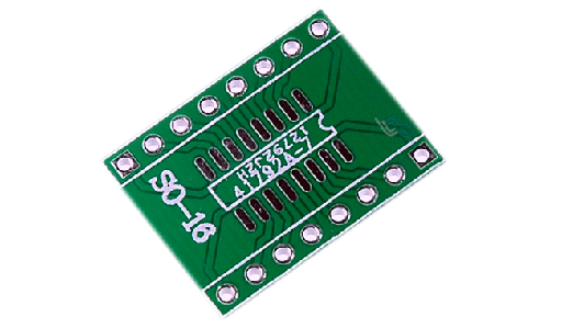 [PCB16-1621] Placa Impresa SOP16 A DIP16, Adaptador