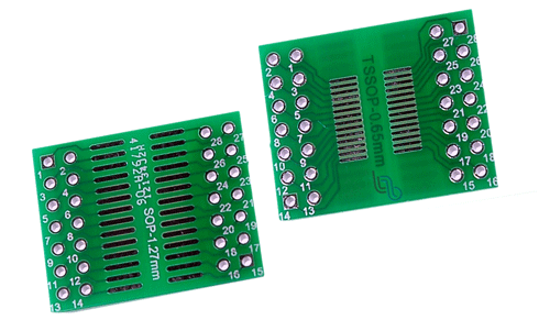 [PCB28-1924X2] PLACA IMPRESA TSSOP28/SSOP28/SOP28 A DIP, ADAPTADO
