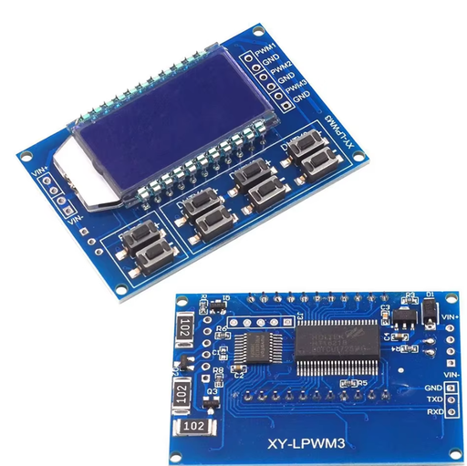 [PWM-3] Generador de Señal de Onda  Cuadrada Rectangular 3 Canales 