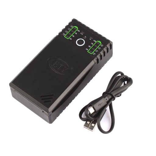 [BTY-V202+] Cargador Inteligente Rápido, Ni MH Ni CD Li ion AA AAA 18650 16340 14500