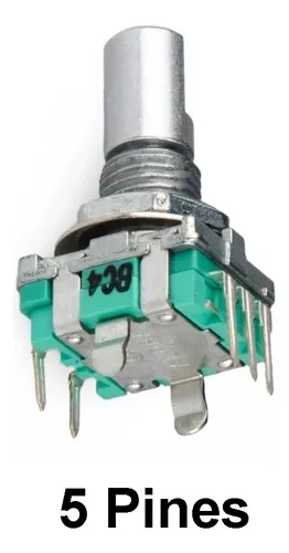 [ENC-1213-3P] Encoder Rotativo Vástago 14mm. Eje media Luna sin Pulsador