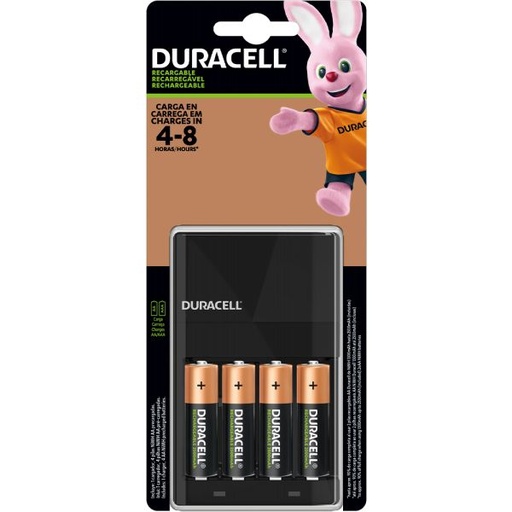[DX1500] Pack Duracell Recargable AA x4 Mas Cargador 