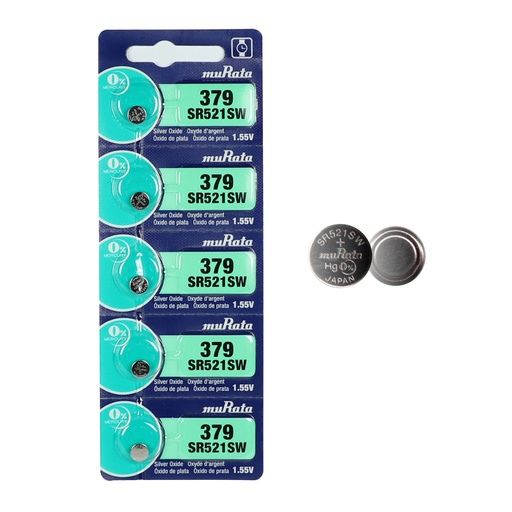 [P-379] Pila Murata 379 / SR521SW 1.55v Boton 