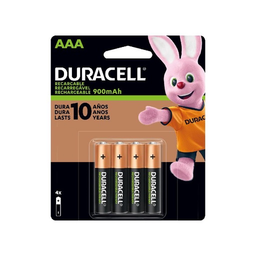 [DX2400X4] Pila Recargable AAA x4 Duracell