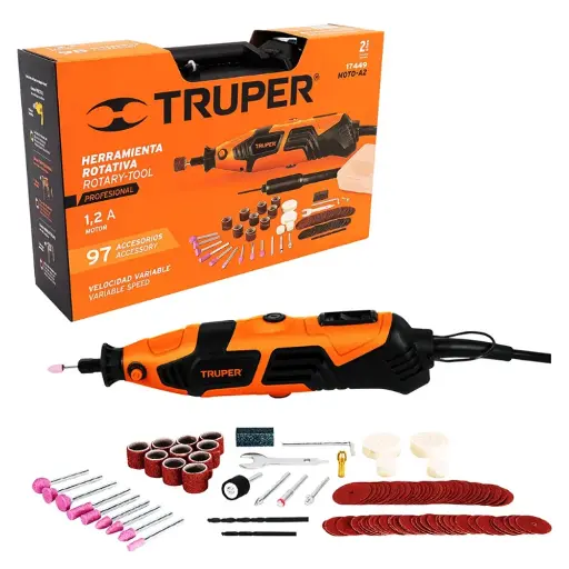 [MOTO-A2-2] Mini Rectificadora Profesional de 150 W, 220 v, TRUPER  16769