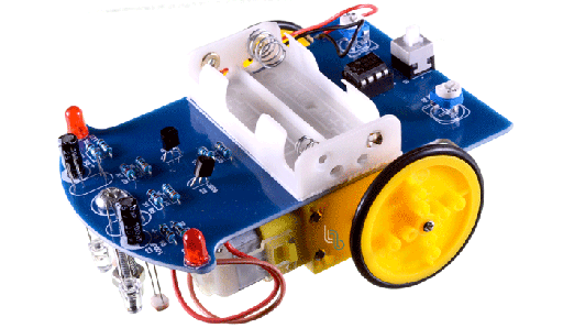 [CCH-TRKS] Chasis en PCB Seguidor de Linea