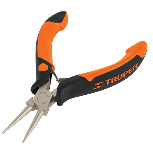 [PM-PR4] PM-PR4 Mini Alicate de Punta Redonda 5" Mango Confort Grip, TRUPER 17370