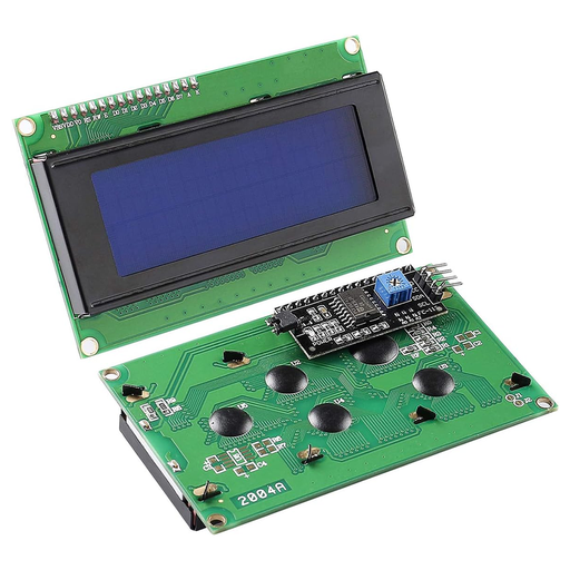 [LCD-420A-I2C] LCD-420A-I2C Display LCD Azul 4x20 Caracteres con Mod. I2C PCF8574 