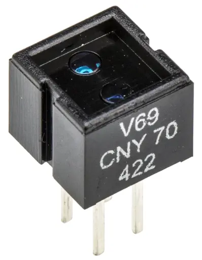 [CNY70-VISHAY] CNY70 Vishay Optoacoplador Reflectivo Salida Transistor NPN TFK DIP-4, Sensor Infrarrojo V69