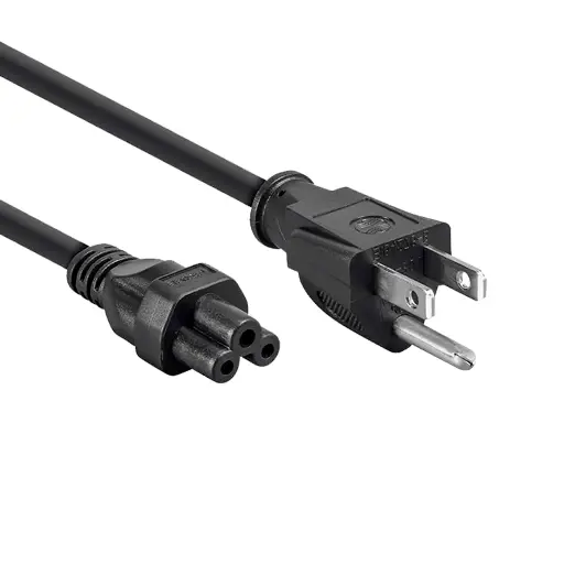 [CP-18/TREBOL] Cable Power Trébol 3X18 AWG 1.8mts. Negro