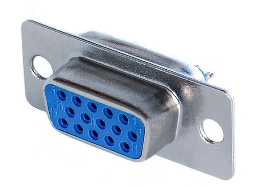 [DB15H] Conector15 Pines 3 Filas Hembra