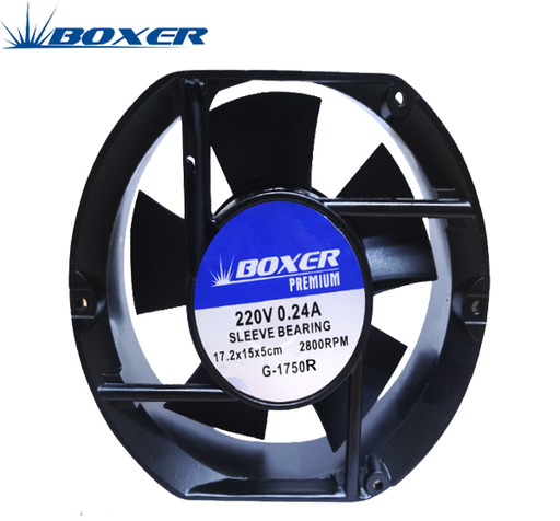 [G-1750R] Ventilador con Rodajes "Bóxer" 17.2X15X5Cm 220V 0.24AMP 2800 RPM
