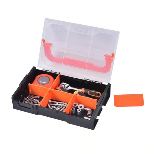 [ORG-REDLINE]  Organizador con 6 Compartimiento Extraíbles y Asa 