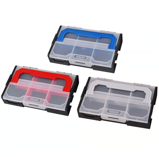 [ORG-REDLINE3]  Pack de 3 Organizador con 6 Compartimiento Extraíbles y Asa 