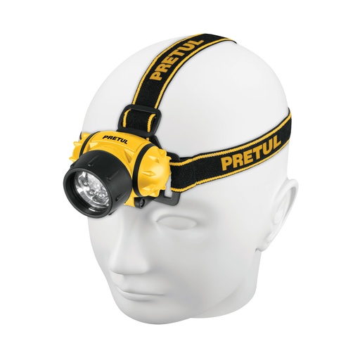 [LI-CA-3AAAP] Linterna Frontal de Minero 3 Leds 65 lm de 3 Pilas AAA, Pretul 27083