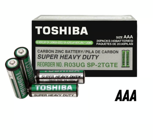 [TOSHIBA-AAA-C] Pila Toshiba Tipo AAA Caja 40