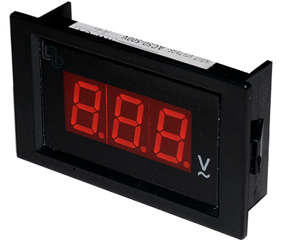 [DL85-120] Voltimetro Digital 80-500VAC de 3 Dígitos 40x70mm - Autoalimentado