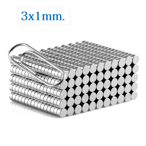 [MAG-3DX1] Iman de Neodimio Circular de 3mm x 1mm