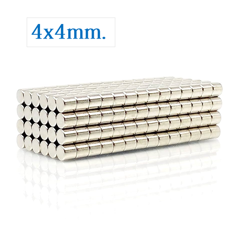 [MAG-4DX4] Iman de Neodimio Circular de 4mm x 4mm