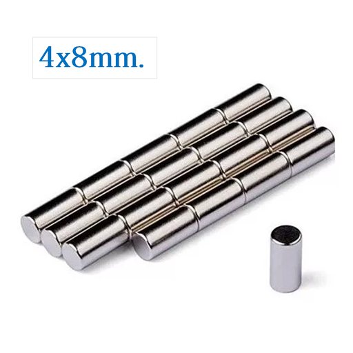[MAG-4DX8] Iman de Neodimio Circular de 4mm x 8mm