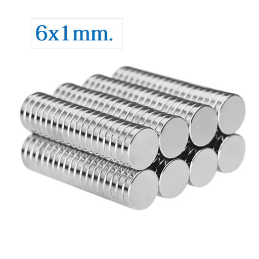 [MAG-6DX1] Iman de Neodimio Circular de 6mm x 1mm
