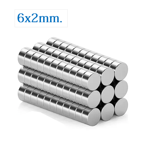 [MAG-6DX2] Iman de Neodimio Circular de 6mm x 2mm