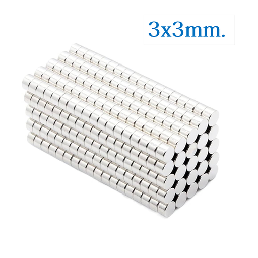 [MAG-3DX3] Iman de Neodimio Circular de 3mm x 3mm