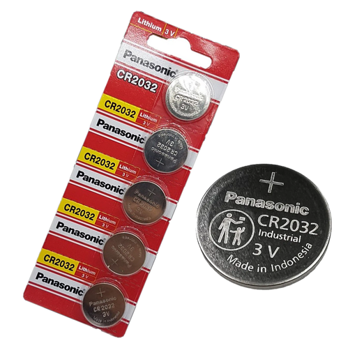 [CR2032-PANA-5] Batería de Litio Panasonic CR2032 Blister 5 Pilas