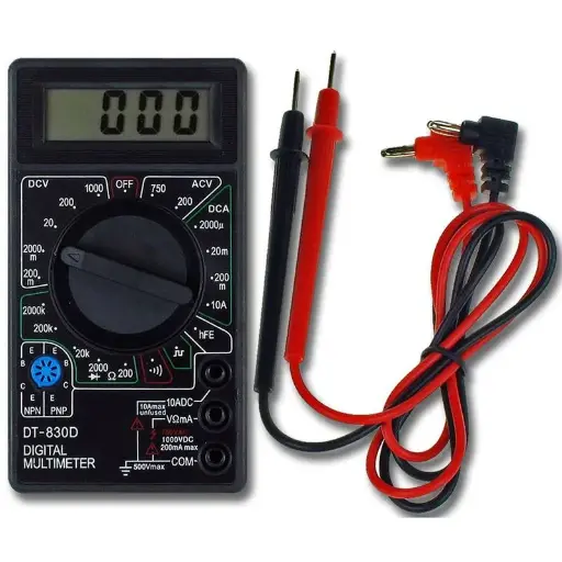 [DT-830D] Multimetro Digital Color Negro