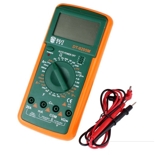 [DT-9205] Multimetro Digital BEST con Capacimetro