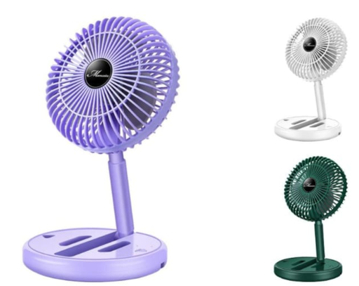 [MODEL-G9] Ventilador de Mesa  3 Velocidades Recargable