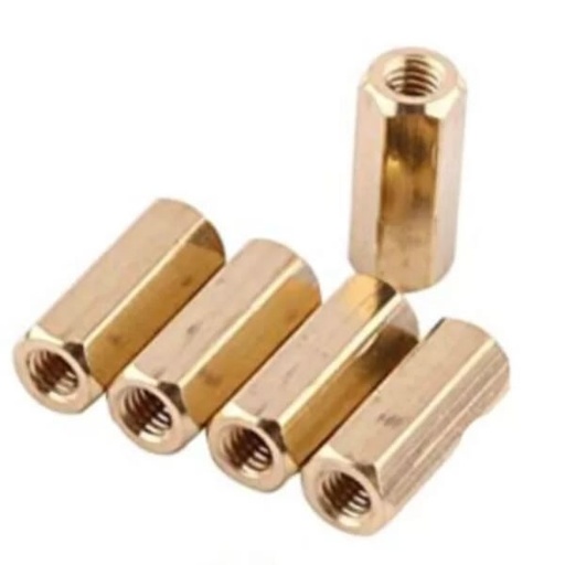[SSH-M3X15-FF] Separador de Bronce Hexagonal M3X15mm Hembra Hembra 