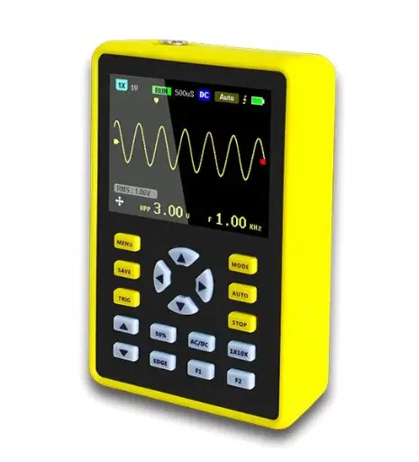 [5012H] Osciloscopio Digital FNIRSI 1CH, 500 MS/s, 100 MHz, Pantalla TFT de 2,4 Pulgadas, 3000 mAh 