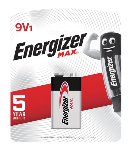[522BP1] Batería ENERGYZER Max 9v Alcalina 