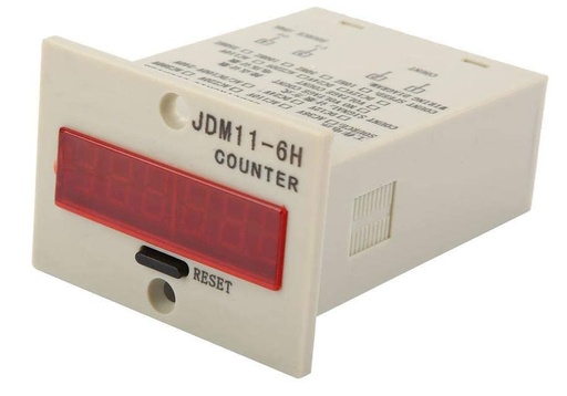 [JDM11-6H] Contador Electronico Digital de 6 Digitos Voltaje: 220VAC