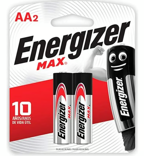 [AA-BP2] Pilas Alcalinas AA Energyzer Max Par