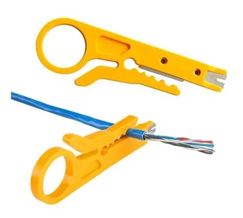 [PE-AMA] Pelacables Manual UTP. STP. AWG Amarillo 