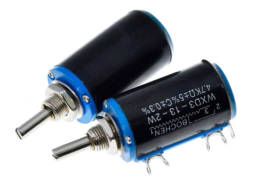 [WXD3-13-2W-4.7K] Potenciometro Bobinado Multivuelta de Precision WXD3-13-2W 4.7K 