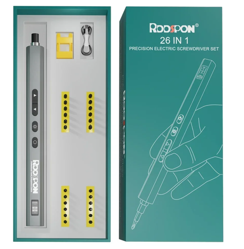 [DES-27] Destornillador Inalambrico con Accesorios y Control Veloc. 27 en 1 
