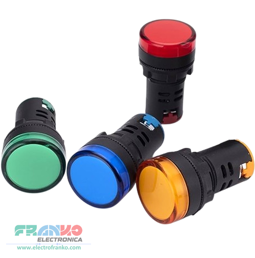 Indicador Luminoso de LEDS para Panel 12VDC Lampara Piloto de Señal 