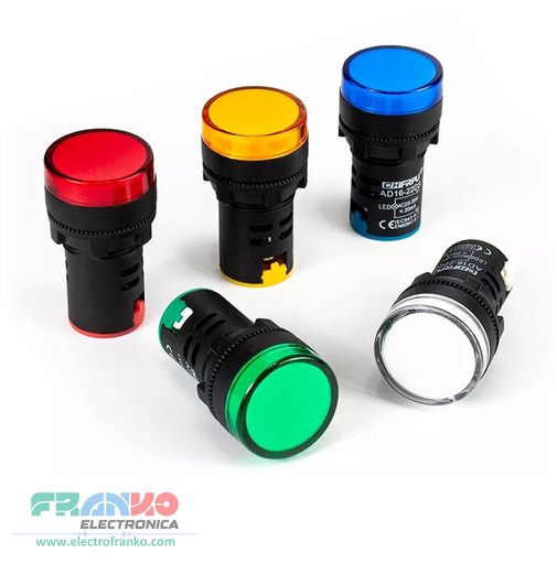 Indicador Luminoso de LEDS para Panel 220VAC Lampara Piloto de Señal 