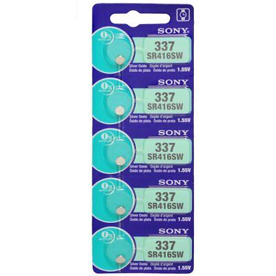 [P-337] Pila Sony 337 SR416SW 1.55v Botón 