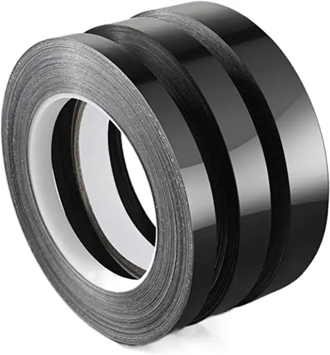 [CINT-B] Cinta Decorativa Autoadhesivo BLACK Azulejos Impermeable 15mm, 50Mt.  