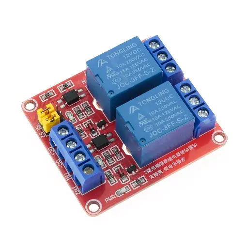 [SRD12-X2PCB] SRD12-X2PCB Modulo de Rele de 2 Canales 12VDC. Corriente de Rele 10A 
