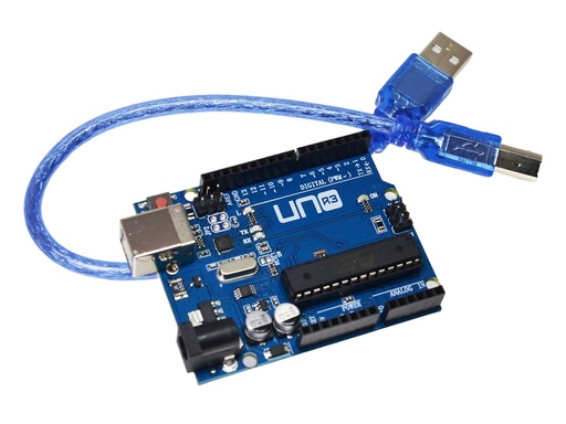 [UNOR3-OC] Uno R3 Compatible con IDE Arduino + Cable USB "OverClick"
