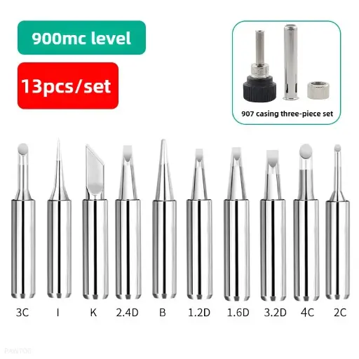 [AC-16] Puntas para Cautin Juego de 10 Puntas con Funda   